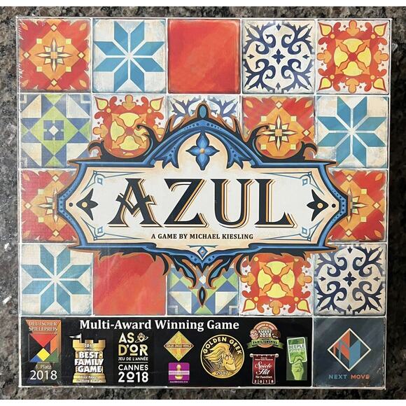 Azul Board Game by Michael Kiesling 2018 Next Move Games, New and Sealed - Picture 1 of 9